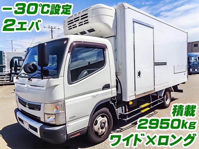 No.3115　H29　三菱ふそう　キャンター　東プレ製冷蔵冷凍車　－30度設定　2エバ　最大積載2950kg　ワイドロング　サイドスライドドア