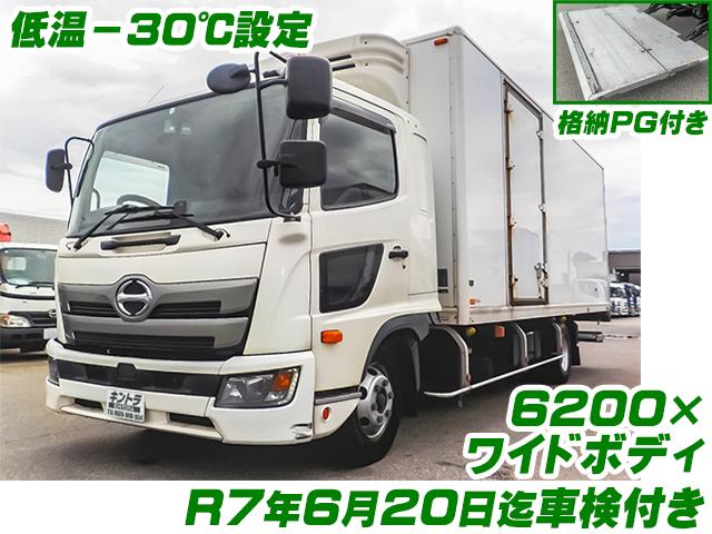 No.3235　H30　日野　レンジャー　トランテックス製冷蔵冷凍車　－30度設定　ラッシング2段　左サイド扉　ワイドボディ　格納パワーゲート