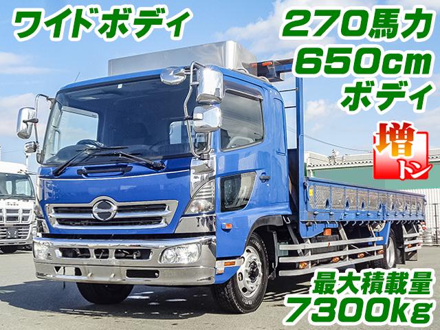 No.3373　H20　日野　レンジャー　平ボディ　増トン　最大積載量7300kg　ワイドボディ　650cmボディ　270馬力