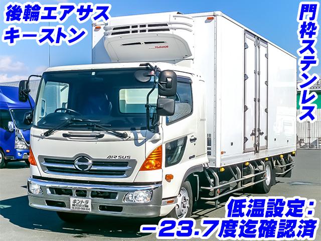 No.3375　H26　日野　レンジャー　冷蔵冷凍車　キーストン　サイドドア　メッキフロントバンパー　メッキグリル　門枠ステンレス