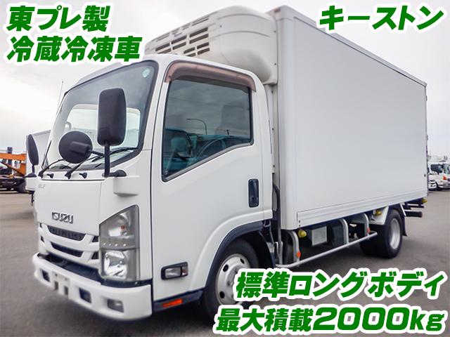 No.3908　H28　いすゞ　エルフ　東プレ製冷蔵冷凍車　最大積載2000kg　標準ロングボディ　キーストン　ターボ車