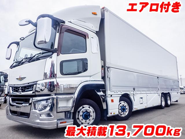 No.3937　H29　三菱ふそう　スーパーグレート　パブコ製アルミウイング　エアロ付き　最大積載13,700kg　後輪エアサス