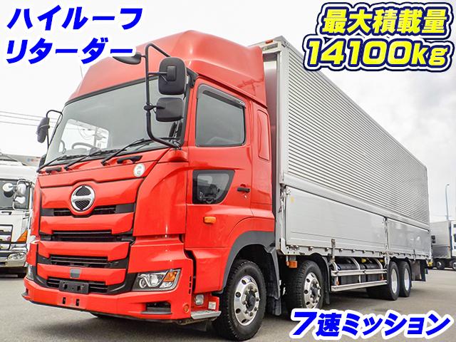 No.3938　H30　日野　プロフィア　トランテックス製アルミウイング　最大積載量14100kg　ハイルーフ　リターダー　7速MT　アルミホイール