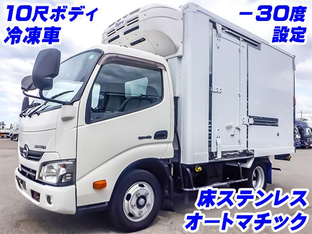 No.3959　R1　日野　デュトロ　東プレ製冷蔵冷凍車　－30度設定(低温設定)　サイドスライドドア　床ステンレス　10尺ボディ　ラッシング2段