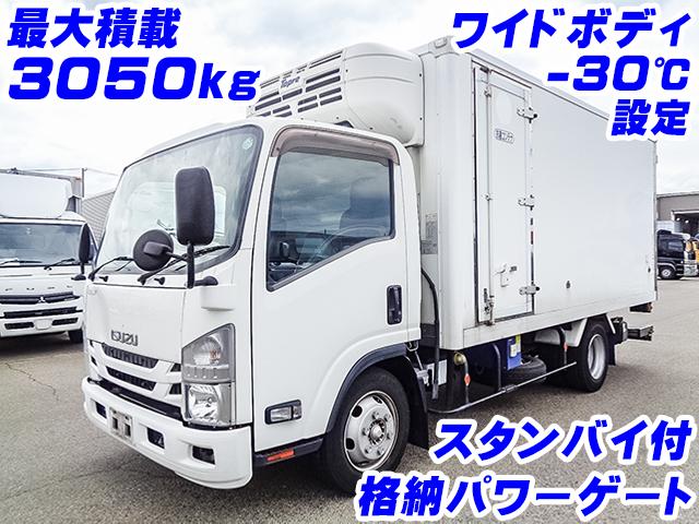 No.3962　H30　いすゞ　エルフ　東プレ製冷蔵冷凍車　最大積載3050kg　ワイドボディ　－30度設定　スタンバイ　格納パワーゲート