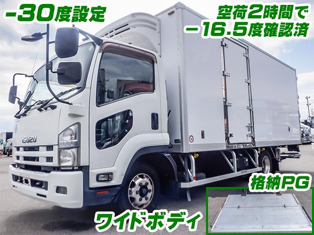 No.3969　H24　いすゞ　フォワード　冷蔵冷凍車　菱重製冷凍機　－30度設定(低温設定)　新明和製格納パワーゲート　ワイドボディ　キーストン