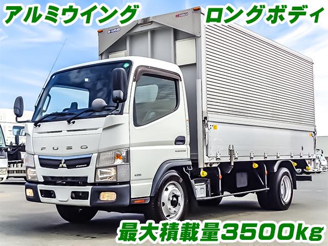No.3972　H31　三菱ふそう　キャンター　アルミウイング　ロングボディ　最大積載3,500kg　ラッシングレール　デュオニック