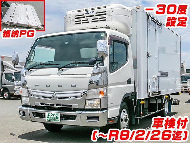 No.3997　H30　三菱ふそう　キャンター　東プレ製冷蔵冷凍車　格納パワーゲート　－30度設定　車検付(～R8/2/26迄)　ラッシング2段　MT5速　