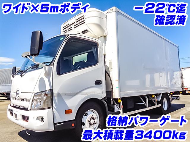 No.4015　R2　日野　デュトロ　冷蔵冷凍車　－30度設定　－22度迄確認　新明和製格納パワーゲート　有線リモコン　ワイドロング　積載3.4t