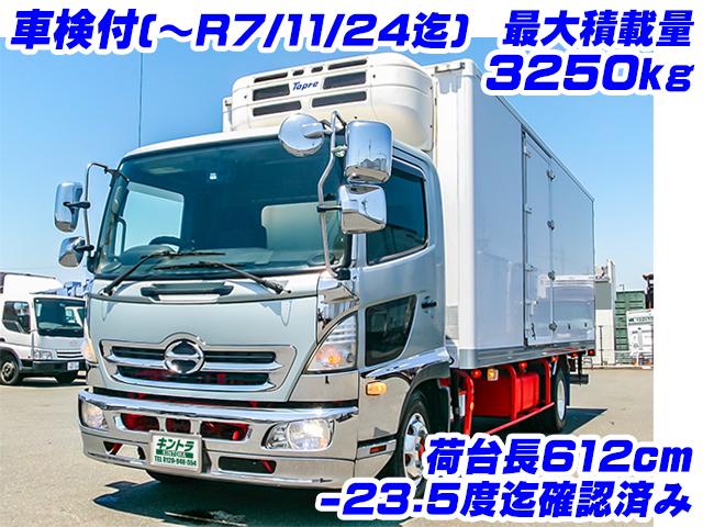 No.4027　H22　日野　レンジャー　東プレ製冷蔵冷凍車　低温設定　最大積載量3250kg　ラッシングレール3段　システムフロア　車検付
