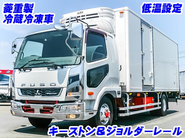 No.4033　H24　三菱ふそう　ファイター　冷蔵冷凍車　低温設定　ラッシングレール　キーストン　サイドドア　後輪エアサス　門枠ステンレス
