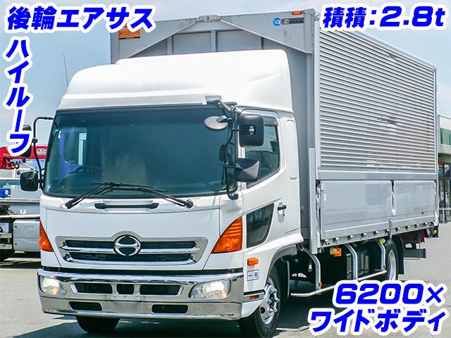 No.4051　H26　日野　レンジャー　アルミウイング　後輪エアサス　6200ボディ　ワイドボディ　ハイルーフ　ラッシングレール　2,800kg　6速ミッション