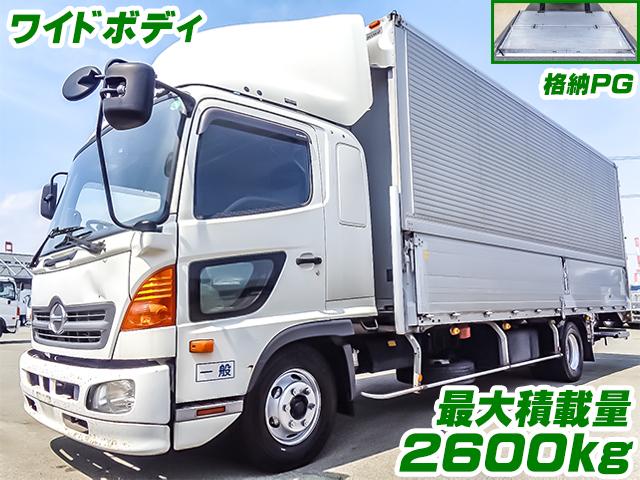 No.4068　H28　日野　レンジャー　トランテックス製アルミウイング　新明和製格納パワーゲート　無線リモコン　ワイドボディ　最大積載2600kg