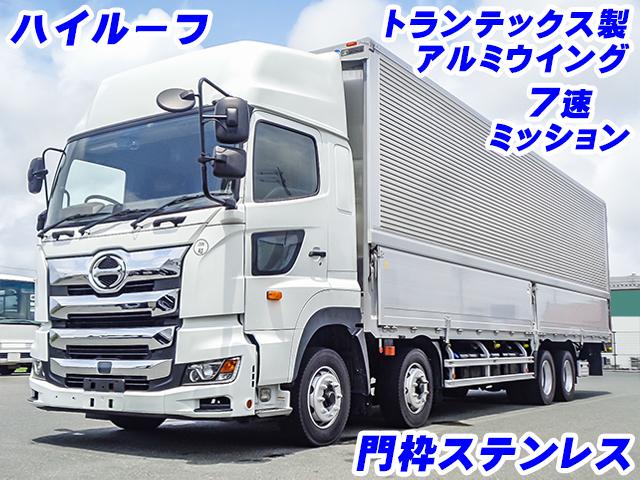 No.4075　H30　日野　プロフィア　トランテックス製アルミウイング　ハイルーフ　7速ミッション　門枠ステンレス