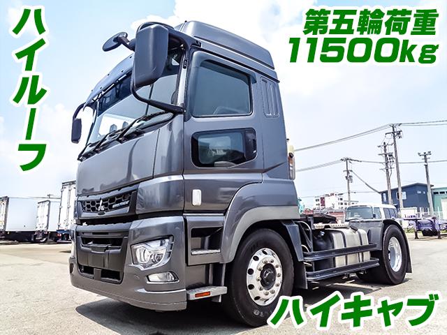 No.4083　R2　三菱ふそう　スーパーグレート　トレーラーヘッド　第五輪荷重11500kg　ハイルーフ　ハイキャブ　アルミホイール　ターボ車