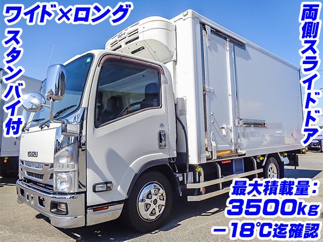 No.4129　H30　いすゞ　エルフ　冷蔵冷凍車　TPG-NPR85AN　ワイドボディ　ロングボディ　－30度設定