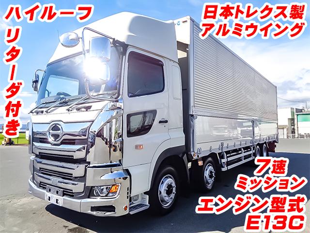 No.4142　H31　日野　プロフィア　日本トレクス製アルミウイング　ハイルーフ　7速ミッション　リターダ付き