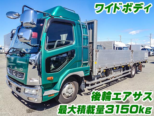 No.4146　H25　三菱ふそう　ファイター　アルミブロック平ボディ　最大積載量3150kg　ワイドボディ　後輪エアサス　5方開