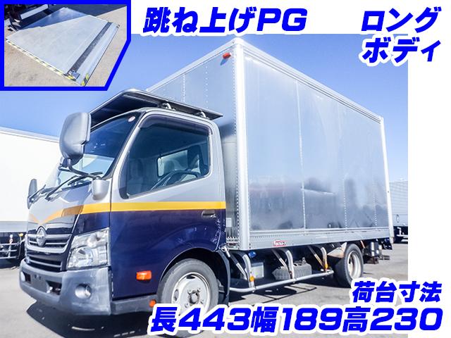 No.4147　H28　日野　デュトロ　日本フルハーフ製アルミバン　跳ね上げパワーゲート　ロングボディ　セミワイドボディ　内高230cm