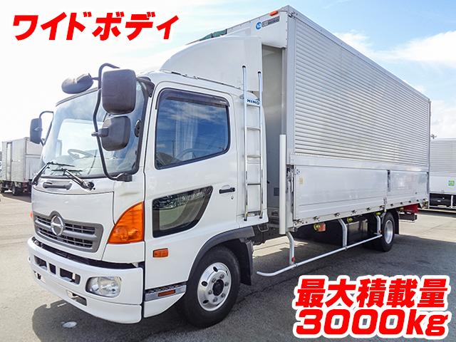 No.4148　H27　日野　レンジャー　トランテックス製アルミウイング　ワイドボディ　最大積載量3000kg　ラッシングレール2段　アルミホイール