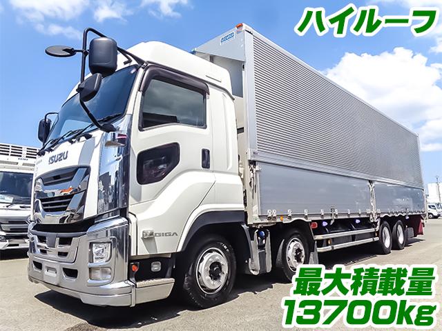 No.4167　R2　いすゞ　ギガ　アルミウイング　ハイルーフ　最大積載量13700kg　ラッシングレール2段　内フック　スムーサー