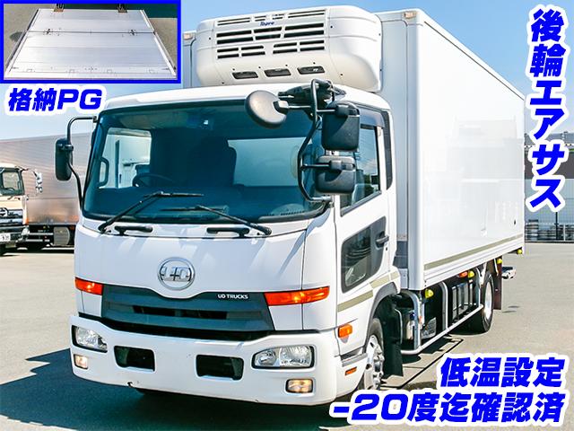 No.4198　H28　UDトラックス　コンドル　冷蔵冷凍車　パワーゲート　後輪エアサス　最大積載量2900kg　6MT　システムフロア