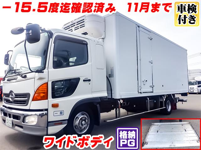 No.4217　H27　日野　レンジャー　東プレ製冷蔵冷凍車　－30度設定(低温設定)　極東開発製格納パワーゲート　サイドドア　ワイドロングボディ