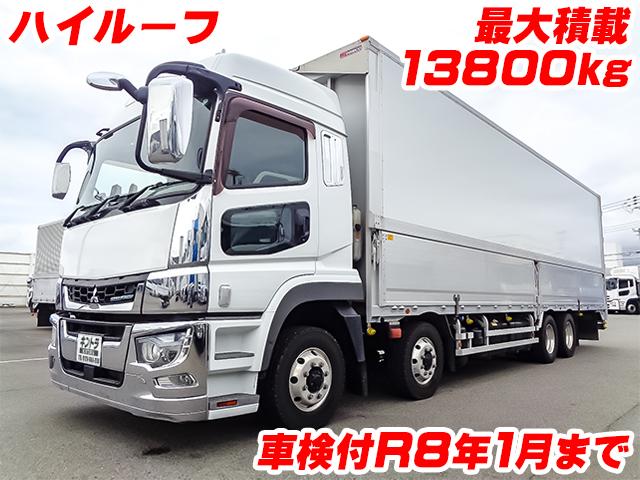 No.4280　H31　三菱ふそう　スーパーグレート　パブコ製パネルウイング　4軸低床　ハイルーフ　最大積載13800kg　車検付