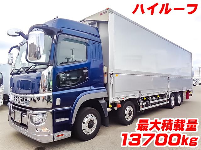 No.4283　R2　三菱ふそう　スーパーグレート　パブコ製パネルウイング　最大積載量13700kg　ハイルーフ　ラッシングレール2段　内フック