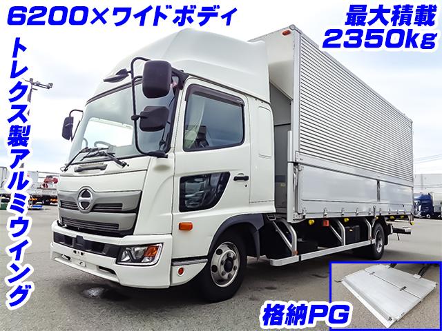 No.4285　H30　日野　レンジャー　日本トレクス製アルミウイング　最大積載2350kg　ハイルーフ　格納パワーゲート　