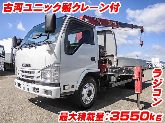 No.4337　H30　いすゞ　エルフ　クレーン付アルミブロック　TPG-NKR85R