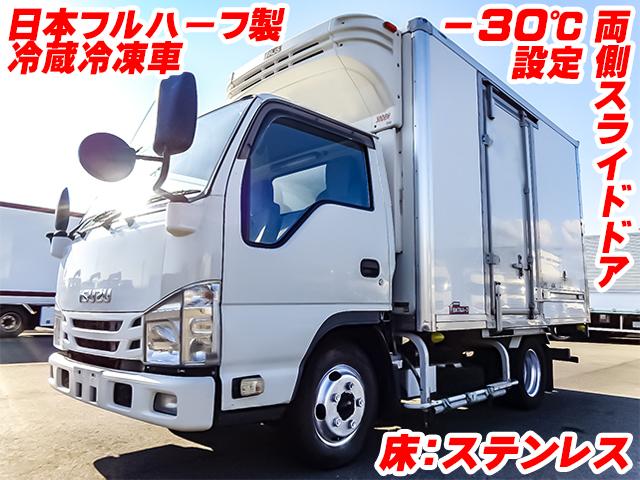 No.4352　H27　いすゞ　エルフ　日本フルハーフ製冷蔵冷凍車　最大積載量2000kg　－30度設定(低温設定)　両側スライドドア