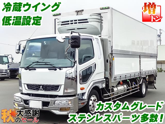 No.4356　H24　三菱ふそう　ファイター　冷蔵冷凍ウイング　増トン　後輪エアサス　カスタムグレード