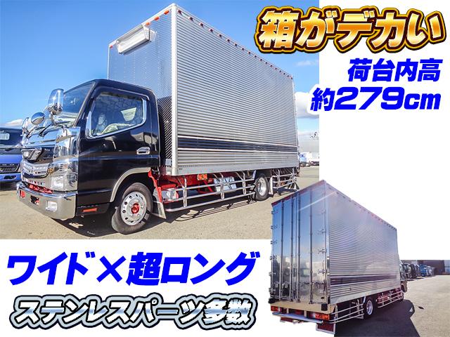 No.4357　R1　三菱ふそう　キャンター　トレクス製アルミバン　最大積載量2000kg　ワイドボディ　超ロングボディ　荷台内高約279cm