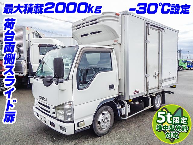 No.4372　H27　いすゞ　エルフ　日本フルハーフ製冷蔵冷凍車　最大積載2000kg　－30度設定　5t限定準中型免許　ターボ車