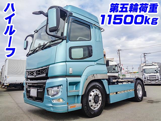 No.4400　R1　三菱ふそう　スーパーグレート　トレーラーヘッド　第五輪荷重11500kg　ハイルーフ　アルミホイール　ターボ車