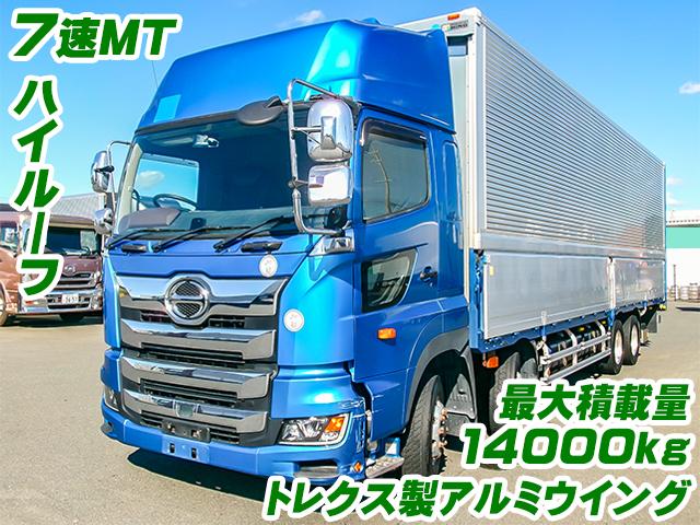 No.4414　H30　日野　プロフィア　アルミウイング　最大積載量14000kg　7速MT　ハイルーフ　メッキミラー　アルミホイール