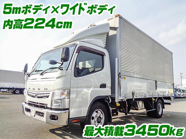 No.4447　H30　三菱ふそう　キャンター　パブコ製アルミウイング　最大積載3450kg　ワイドボディ　5mボディ　