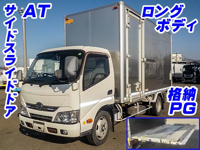 No.4470　H28　日野　デュトロ　アルミバン　格納パワーゲート　サイド扉　標準ロング　内高223cm