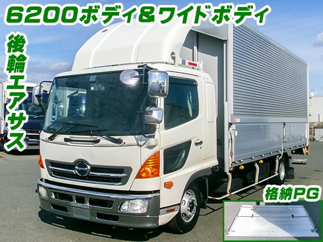 No.4484　H27　日野　レンジャー　トランテックス製アルミウイング　格納パワーゲート　6200ボディ　ワイドボディ　6速MT　ラッシング2段