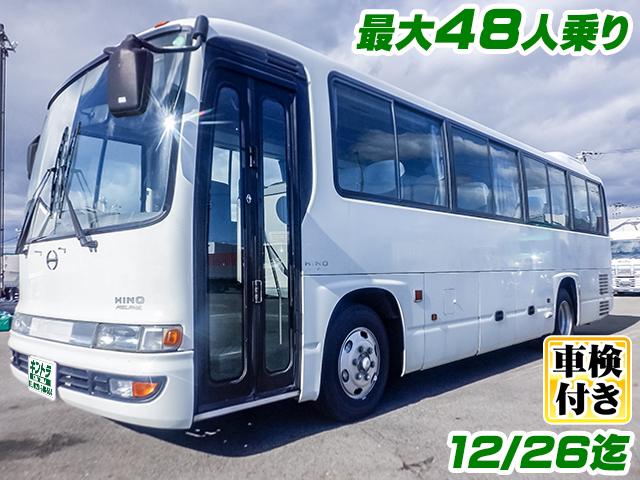 No.4490　H19　日野　メルファ　乗車定員立ち席含め48人乗り　正席33席　補助席7席　運転席1席　リクライニングモケットシート　貫通トランク