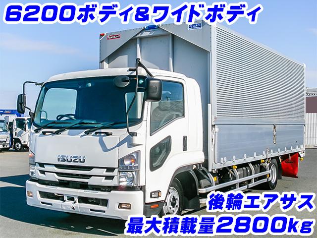 No.4500　H30　いすゞ　フォワード　日本フルハーフ製アルミウイング　ワイドボディ　後輪エアサス　最大積載量2800kg　6速MT