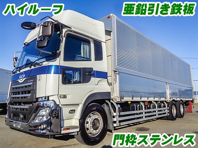 No.4520　H31　UDトラックス　クオン　トレクス製アルミウイング　ハイルーフ　最大積載量13100kg　床：亜鉛引き鉄板　ラッシングレール　門枠ステンレス
