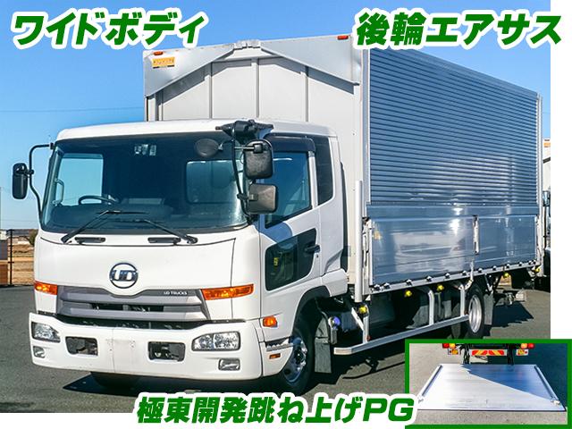 No.4526　H28　UDトラックス　コンドル　トランテックス製アルミウイング　跳ね上げパワーゲート　ワイドボディ　ラッシングレール2段　6速MT