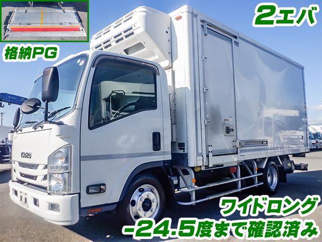 No.4544　R1　いすゞ　エルフ　冷蔵冷凍車　－32度設定(低温設定)　－24.5度迄確認済　極東開発製格納パワーゲート　ワイドロング　2エバ