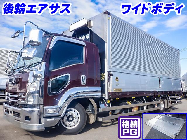 No.4584　H30　いすゞ　フォワード　フルハーフ製アルミウイング　極東開発製格納パワーゲート　ワイドボディ　後輪エアサス