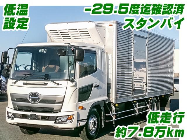 No.4589　H30　日野　レンジャー　冷蔵冷凍車　低走行約7.8万km　低温設定　スタンバイ　サイド扉　最大積載量2500kg　ラッシング2段