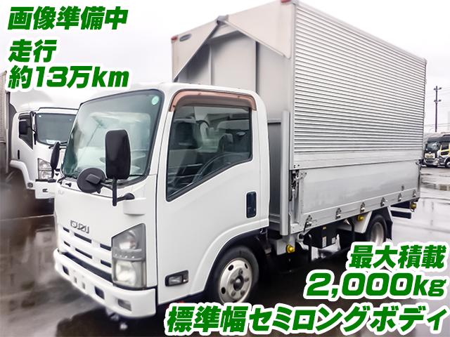 No.4592　H24　いすゞ　エルフ　アルミウイング　最大積載2,000kg　セミロングボディ