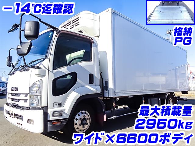 No.4608　H28　いすゞ　フォワード　冷蔵冷凍車　－30度設定　ワイドボディ　極東開発製格納パワーゲート　最大積載2950kg　ラッシング2段