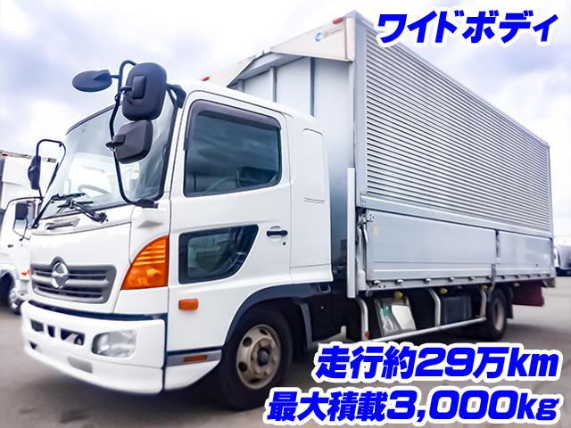 No.4611　H23　日野　レンジャー　トランテックス製アルミウイング　最大積載3,000kg　ワイドボディ　ラッシング2段　内フック